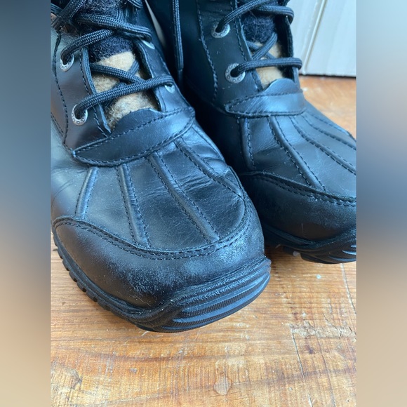 UGG Adirondack Tall Leather & Shearling Ombré Winter Boots — Rare Color Way - Picture 10 of 15